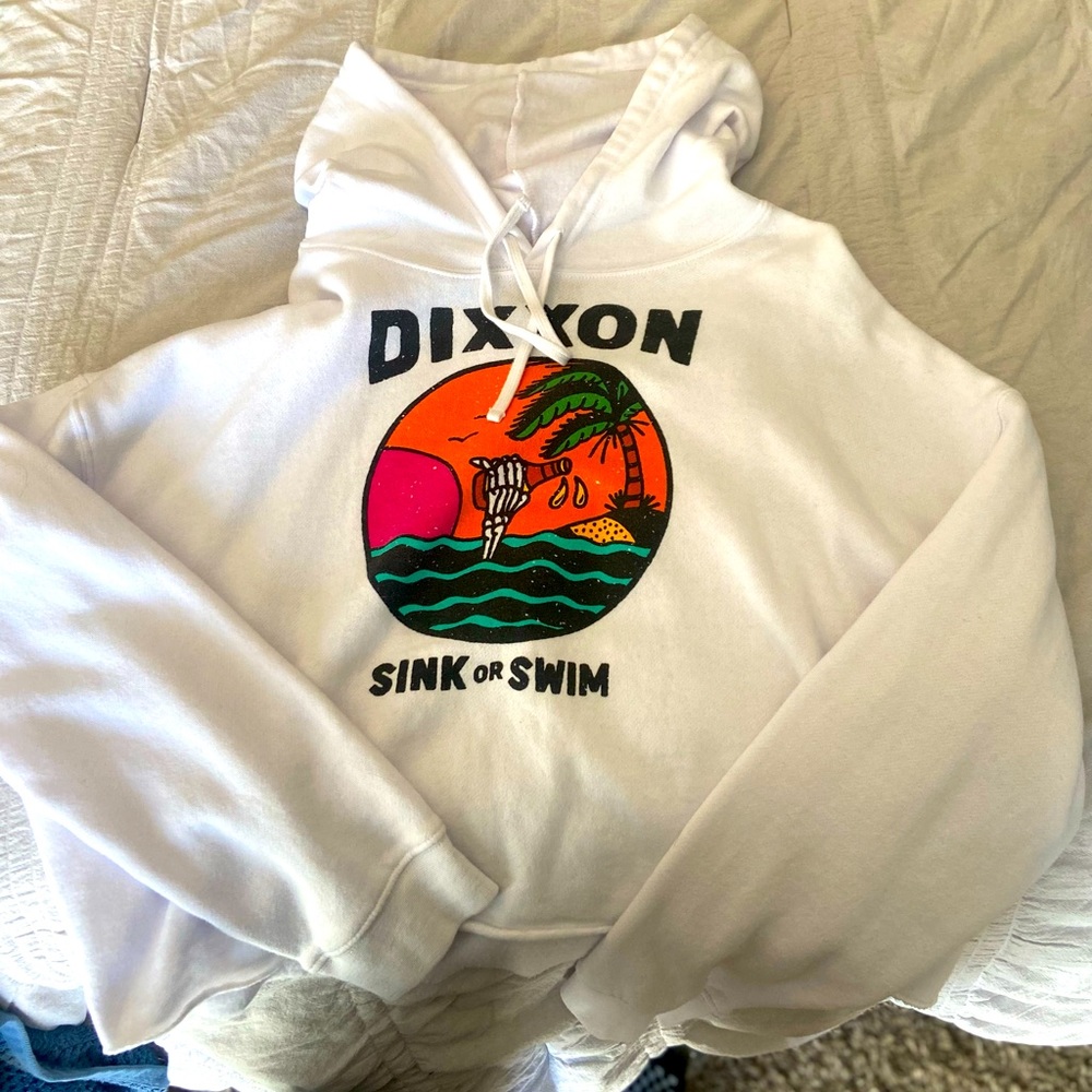 Woman’s size XL DIXXON sink or swim cropped Sweatshirt NEW